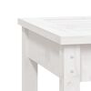 vidaXL Πάγκος Κήπου Διθέσιος Λευκός 203,5x44x45 εκ. Μασίφ Ξύλο Πεύκου
