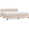 vidaXL &Kappa;&rho;&epsilon;&beta;ά&tau;&iota; Boxspring &mu;&epsilon; &Sigma;&tau;&rho;ώ&mu;&alpha; &Kappa;&alpha;&pi;&omicron;&upsilon;&tau;&sigma;ί&nu;&omicron; 200x200&epsilon;&kappa;.&alpha;&pi;ό &Sigma;&upsilon;&nu;&theta;.&Delta;έ&rho;&mu;&alpha;