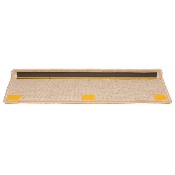 vidaXL Πατάκια Σκαλιών 10 τεμ. Λευκό 65x21x4 εκ. με Ορθογώνια Άκρη