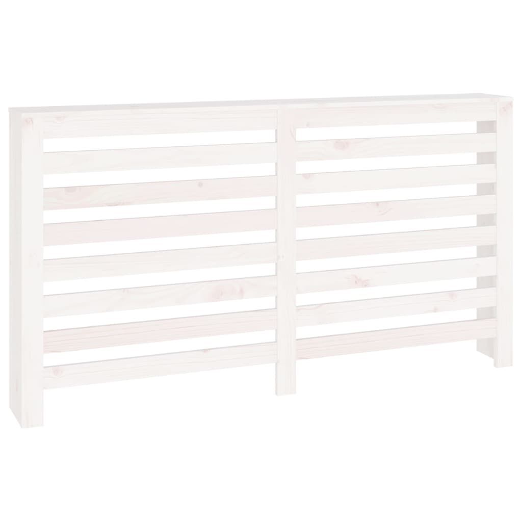 vidaXL Κάλυμμα Καλοριφέρ Λευκό 153 x19 x 84 εκ. από Μασίφ Ξύλο Πεύκου