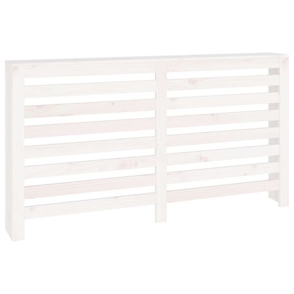 vidaXL Κάλυμμα Καλοριφέρ Λευκό 153 x19 x 84 εκ. από Μασίφ Ξύλο Πεύκου