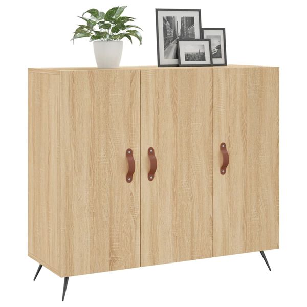 vidaXL Ντουλάπι Sonoma δρυς 90x34x80 εκ. Επεξεργασμένο Ξύλο