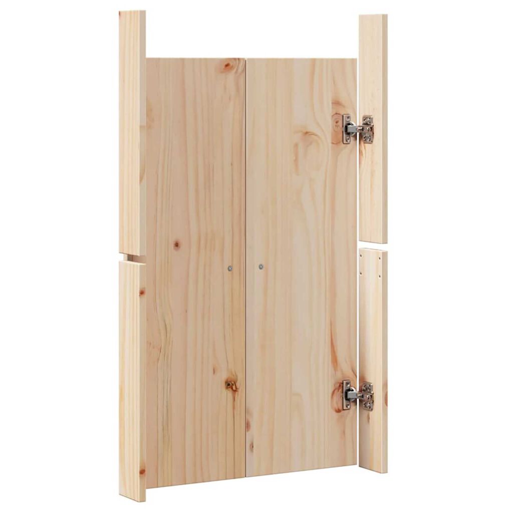 vidaXL Πόρτα κουζίνας με πόρτα Καφέ 50 x 9 x 82 εκ Μασίφ ξύλο πεύκου