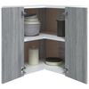 vidaXL Κρεμαστό Γωνιακό Ντουλάπι "Lyon" Γκρι Sonoma 57x57x60 εκ. από Τεχνητό Ξύλο