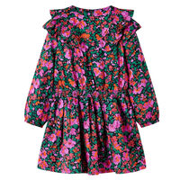 Φόρεμα Παιδικό Μακρυμάνικο Έντονο Ροζ 92