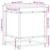 vidaXL Κουτί Αποθήκευσης με Καπάκι Μαύρο 40x40x51,5 εκ. Επεξ. Ξύλο