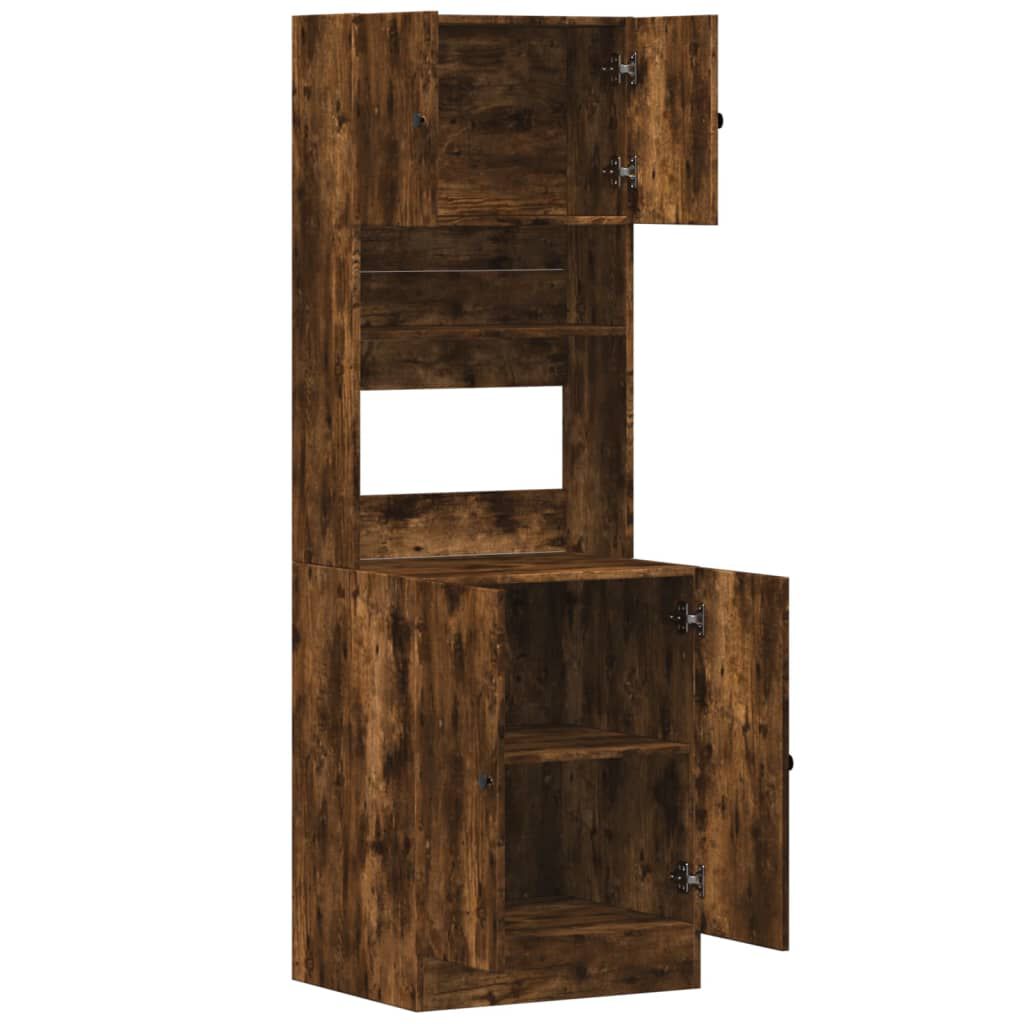 vidaXL Ντουλάπι Κουζίνας Καπνιστή Δρυς 60x50x180 εκ. Επεξεργ. Ξύλο