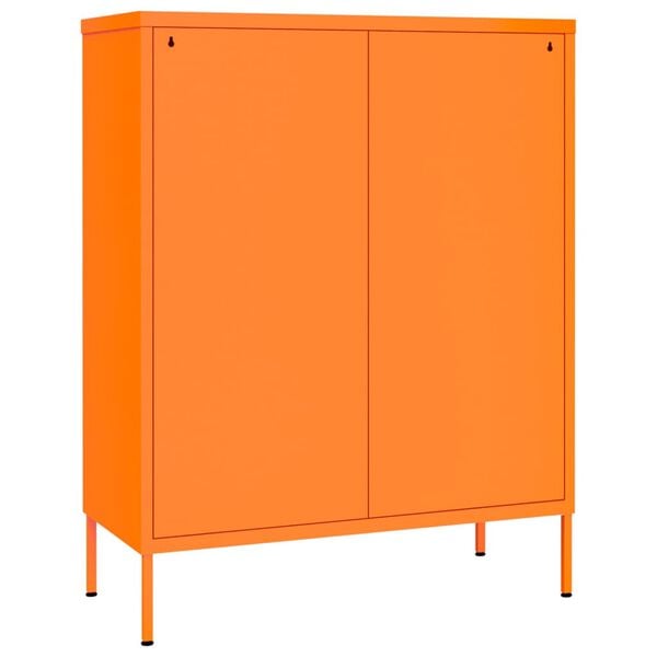 vidaXL Συρταριέρα Πορτοκαλί 80 x 35 x 101,5 εκ. από Ατσάλι