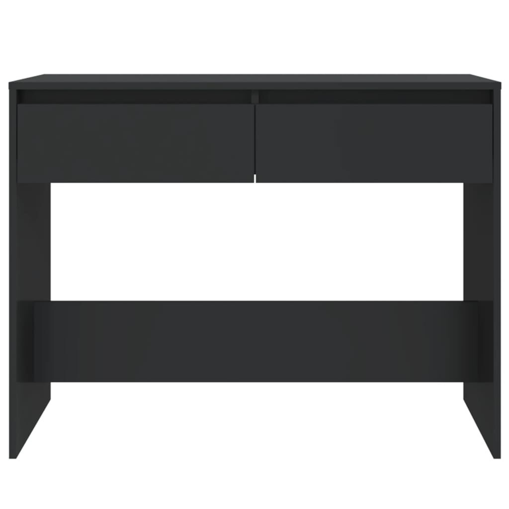vidaXL Τραπέζι Κονσόλα Μαύρο 100x35x76,5 εκ. Επεξεργασμένο Ξύλο