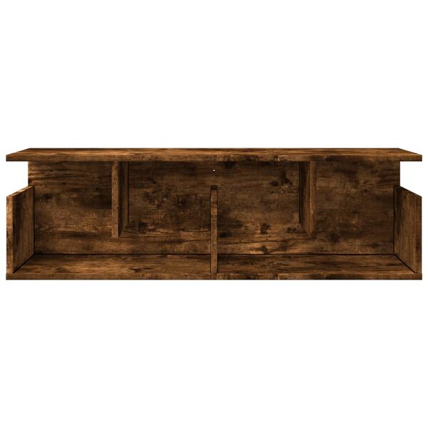 vidaXL Ντουλάπι Τοίχου Καπνιστή Δρυς 100x20x30 εκ. Επεξεργασμένο Ξύλο