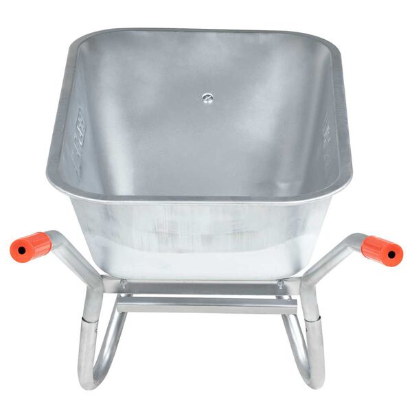 vidaXL Καροτσάκι 90 L 150 kg από γαλβανισμένο χάλυβα πλαστικό