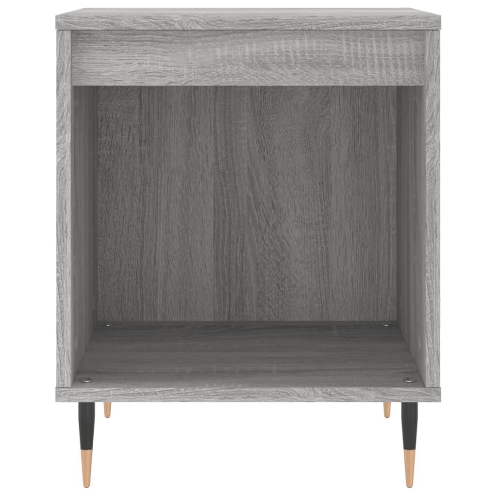 vidaXL Κομοδίνα 2 τεμ. Γκρι Sonoma 40 x 35 x 50 εκ. από Επεξεργ. Ξύλο