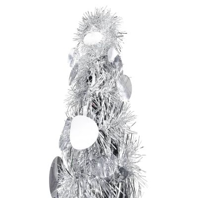 vidaXL Χριστουγεννιάτικο Δέντρο Τεχνητό Pop-Up Ασημί 180 εκ. από PET