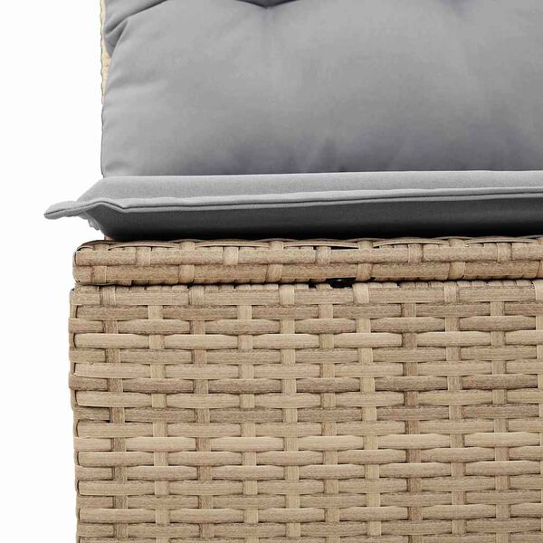 vidaXL Σετ Καναπέ Κήπου 7 pcs Μπεζ και Γκρι 55 x 55 x 37 εκ