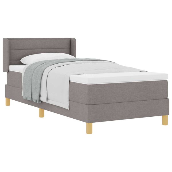 vidaXL Κρεβάτι Box Spring με Στρώμα Ταυπέ, 80 x 200 εκ., Υφασμάτινο.