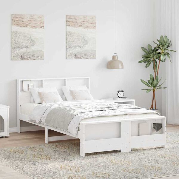 vidaXL Σκελετός Κρεβατιού Καφέ 180 x 200 cm Μασίφ ξύλο πεύκου
