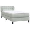 vidaXL Box Spring &kappa;&rho;&epsilon;&beta;ά&tau;&iota; &mu;&epsilon; &sigma;&tau;&rho;ώ&mu;&alpha; &alpha;&nu;&omicron;&iota;&chi;&tau;ό &gamma;&kappa;&rho;&iota; 90x210 cm &Beta;&epsilon;&lambda;&omicron;ύ&delta;&iota;&nu;&omicron;
