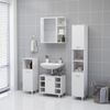 vidaXL Καθρέφτης Μπάνιου Λευκός 62,5 x 20,5 x 64 εκ. από Επεξ. Ξύλο
