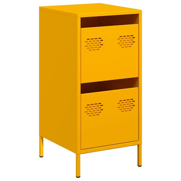vidaXL Ντουλάπι Μουσταρδί 35x39x73,5 εκ. από Χάλυβα Ψυχρής Έλασης