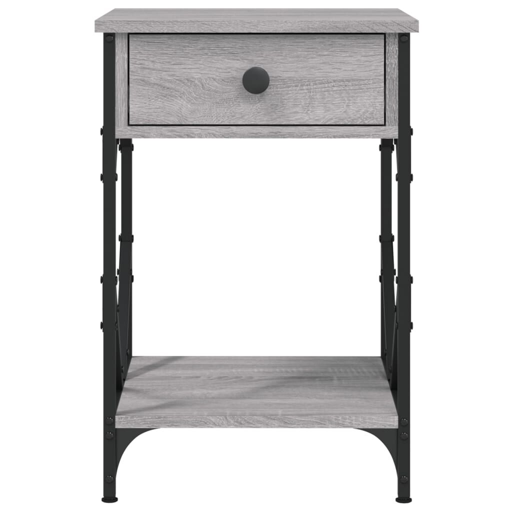vidaXL Κομοδίνο Γκρι Sonoma 40 x 42 x 60 εκ. από Επεξεργασμένο Ξύλο
