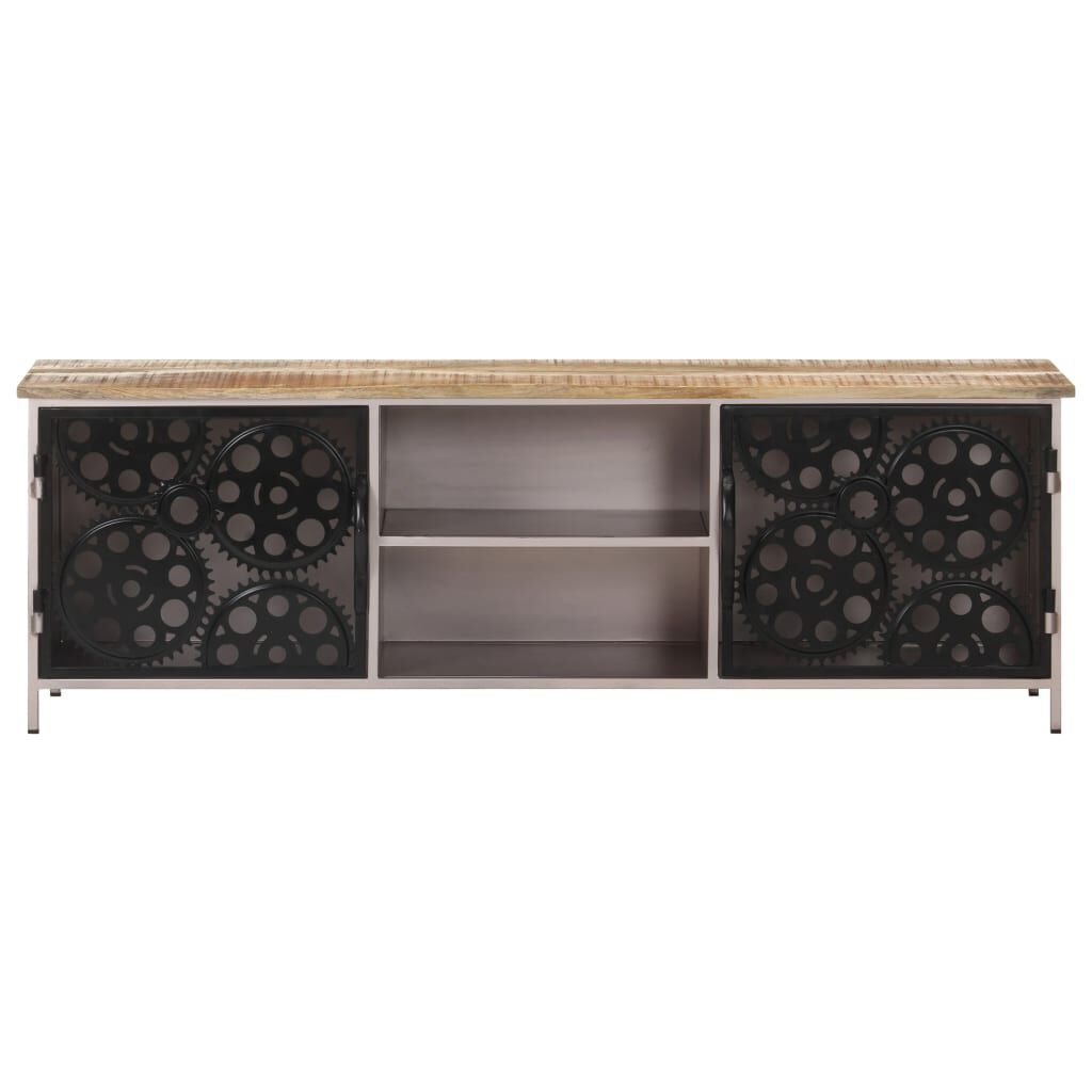 vidaXL Έπιπλο Τηλεόρασης 120 x 30 x 40 εκ. από Ακατέργαστο Ξύλο Μάνγκο