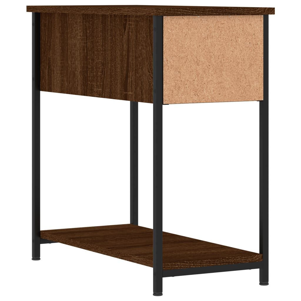 vidaXL Κομοδίνα 2 τεμ. Καφέ Δρυς 30 x 60 x 60 εκ. από Επεξεργ. Ξύλο