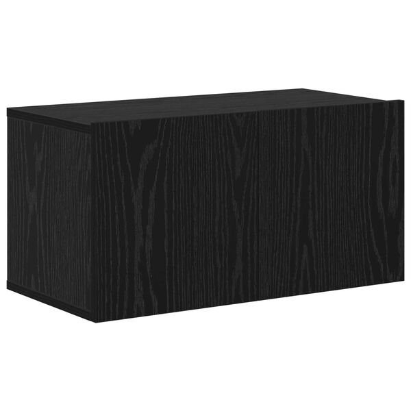 vidaXL Σετ επίπλου τηλεόρασης 4 pcs Μαύρη Δρυς 30.5 x 30 x 110 εκ.