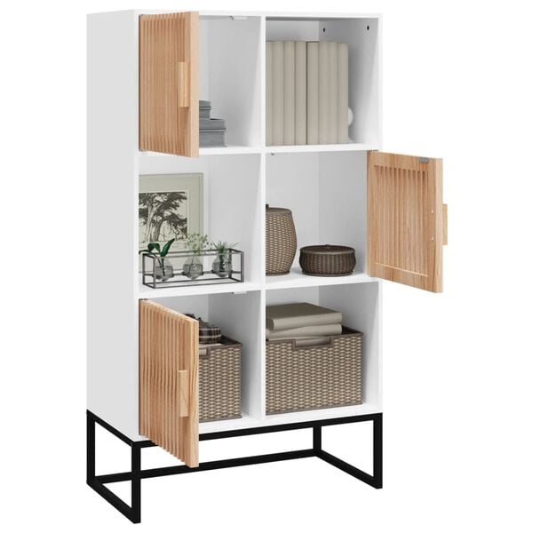 vidaXL Ντουλάπι Λευκό 70 x 35 x 125 εκ. από Επεξεργασμένο Ξύλο
