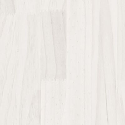 vidaXL Ζαρντινιέρα Λευκή 100 x 50 x 50 εκ από Μασίφ Ξύλο Πεύκου