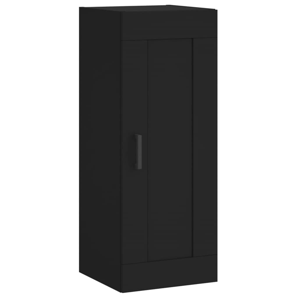 vidaXL Ντουλάπι Μαύρο 34,5 x 34 x 180 εκ. από Επεξεργασμένο Ξύλο