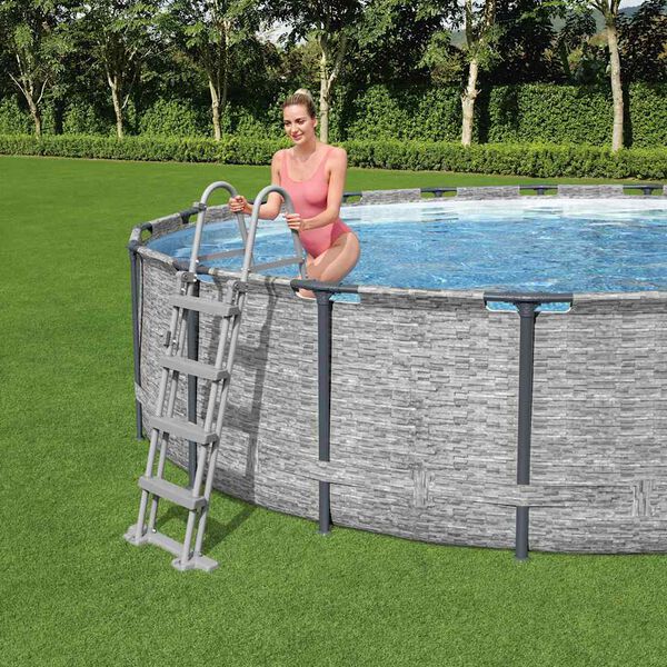 Bestway Flowclear Σκάλα Ασφαλείας με 4 Σκαλοπάτια 122 εκ.
