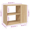 vidaXL Βοηθητικό Ντουλάπι Sonoma Δρυς 60 x 30 x 50 εκ. από Επεξ. Ξύλο