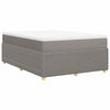 vidaXL &Kappa;&rho;&epsilon;&beta;ά&tau;&iota; Boxspring &mu;&epsilon; &Sigma;&tau;&rho;ώ&mu;&alpha; Taupe 140x200 &epsilon;&kappa;. &Upsilon;&phi;&alpha;&sigma;&mu;ά&tau;&iota;&nu;&omicron;