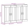 vidaXL Ντουλάπια Τοίχου 2 pcs artisan δρυς 69.5 x 34 x 90 εκ.