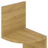 vidaXL Γωνιακή Ραφιέρα Τοίχου Sonoma Δρύς 19x19x123εκ. από Επεξ. Ξύλο