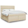 vidaXL &Kappa;&rho;&epsilon;&beta;ά&tau;&iota; Boxspring &mu;&epsilon; &Sigma;&tau;&rho;ώ&mu;&alpha; &Kappa;&rho;&epsilon;&mu; 180x200 &epsilon;&kappa;. &Upsilon;&phi;&alpha;&sigma;&mu;ά&tau;&iota;&nu;&omicron;
