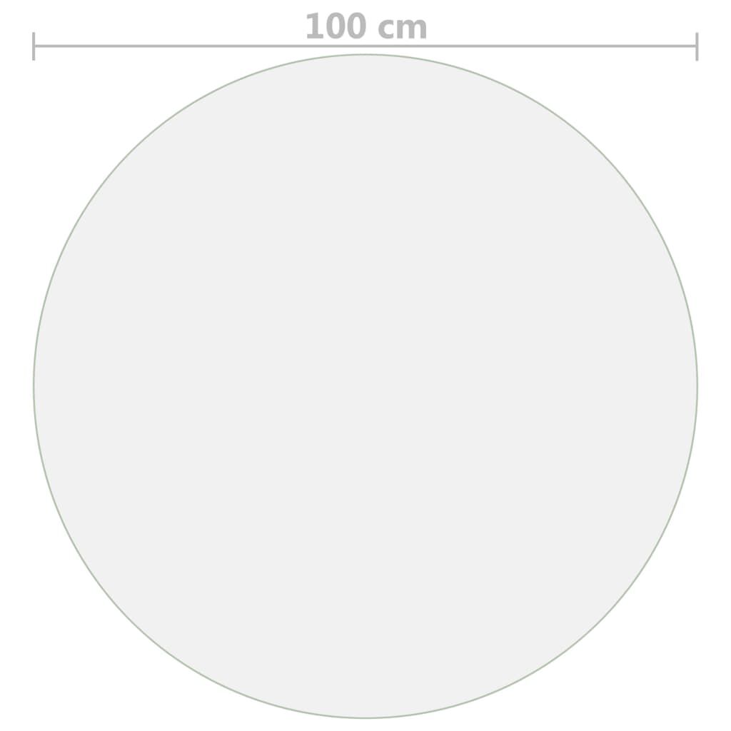 vidaXL Προστατευτικό Τραπεζιού Διαφανές Ø 100 εκ. / 1,6 χιλ. από PVC
