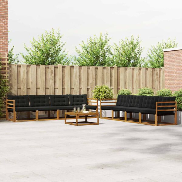 vidaXL &Sigma;&epsilon;&iota;&rho;ά &Kappa;&alpha;&nu;&alpha;&pi;έ &Epsilon;&xi;&omega;&tau;&epsilon;&rho;&iota;&kappa;&omicron;ύ &mu;&epsilon; &mu;&alpha;&xi;&iota;&lambda;ά&rho;&iota; 9 pcs &Phi;&upsilon;&sigma;&iota;&kappa;ό &kappa;&alpha;&iota; &Mu;&alpha;ύ&rho;&omicron;