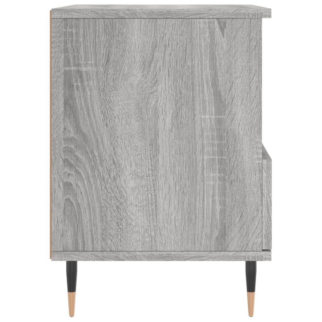 vidaXL Κομοδίνο Γκρι Sonoma 40 x 35 x 50 εκ. από Επεξεργασμένο Ξύλο
