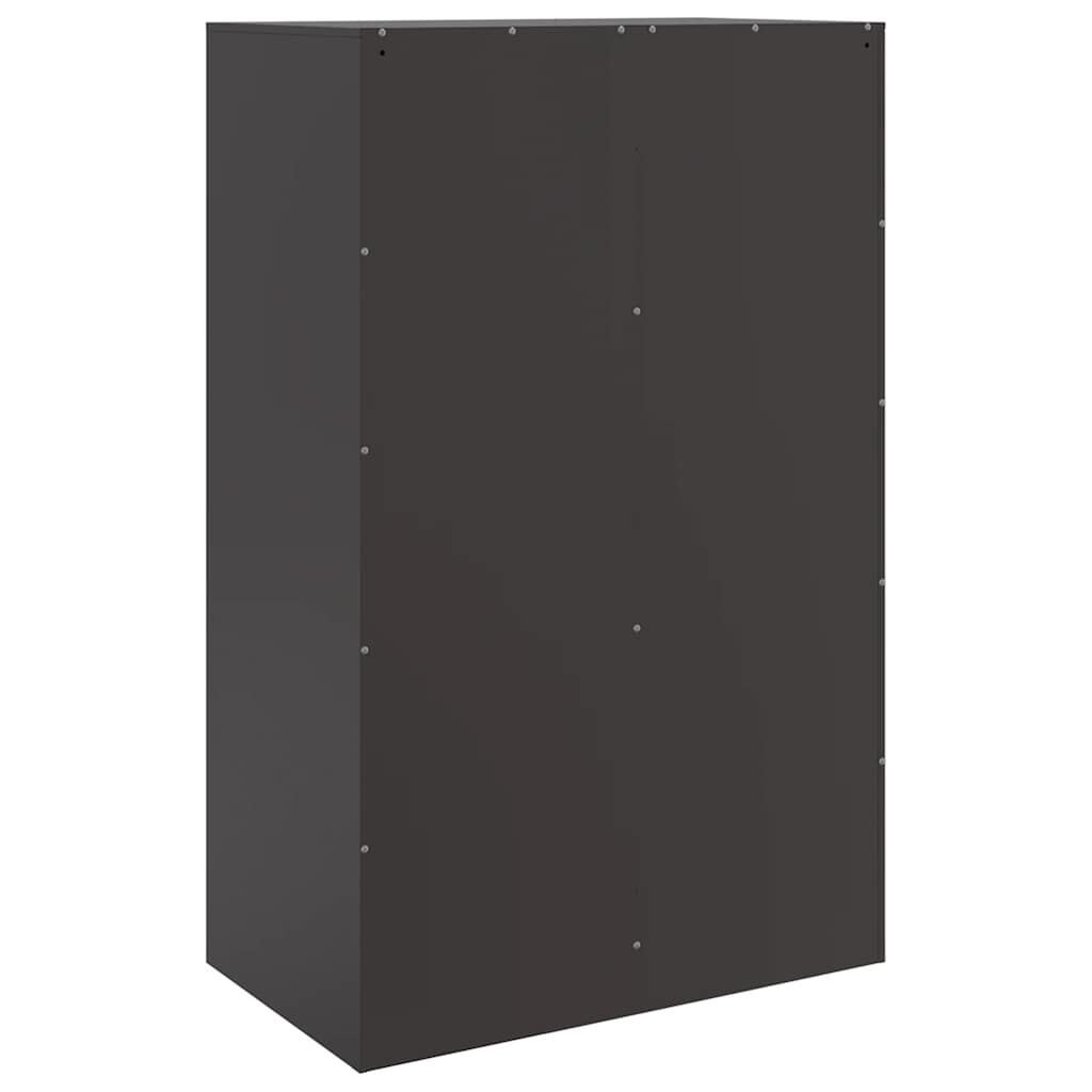 vidaXL Ραφιέρα Μαύρη 67x39x95 εκ. από Ατσάλι