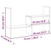 vidaXL Βάση Οθόνης Γκρι (39-72)x17x43 εκ. από Μασίφ Ξύλο Πεύκου