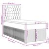vidaXL Κρεβάτι Boxspring με Στρώμα Μαύρο 90x200 εκ. Βελούδινο