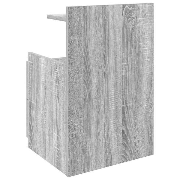 vidaXL Κομοδίνο με 2 Συρτάρια Γκρι Sonoma 40x36,5x62 εκ.
