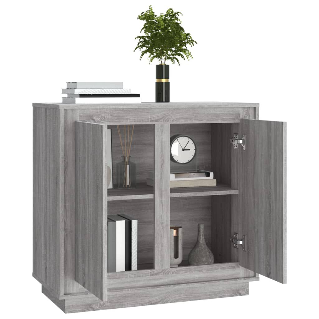 vidaXL Ντουλάπι Γκρι Sonoma 80x34x75 εκ. από Επεξεργασμένο Ξύλο
