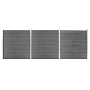 vidaXL Πάνελ Περίφραξης Γκρι 526 x 186 εκ. από WPC
