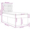 vidaXL &Kappa;&rho;&epsilon;&beta;ά&tau;&iota; Boxspring &mu;&epsilon; &Sigma;&tau;&rho;ώ&mu;&alpha; &Mu;&alpha;ύ&rho;&omicron; 90x200 &epsilon;&kappa;. &Upsilon;&phi;&alpha;&sigma;&mu;ά&tau;&iota;&nu;&omicron;