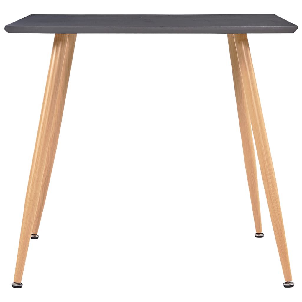 vidaXL Τραπεζαρία Γκρι / Χρώμα Δρυός 80,5 x 80,5 x 73 εκ. από MDF