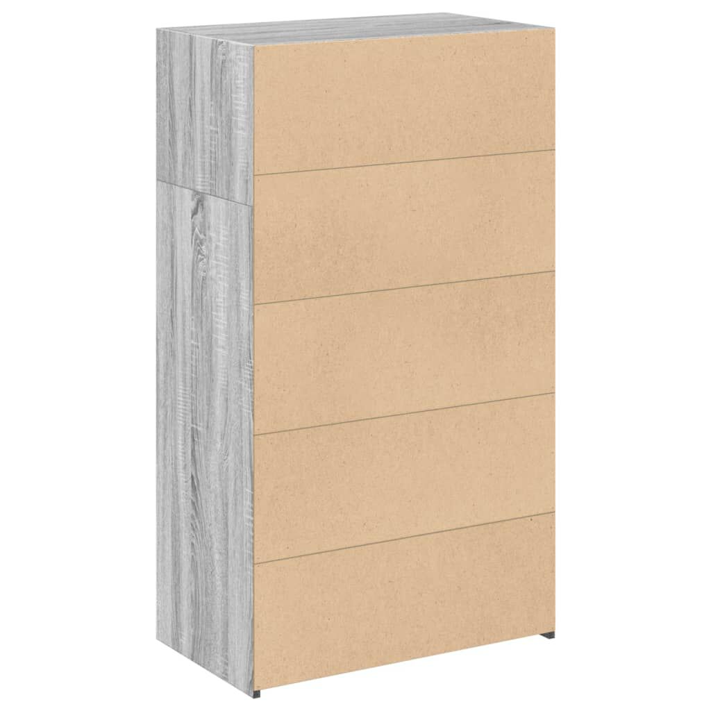 vidaXL Ντουλάπι Γκρι Sonoma 70x41x124 εκ. από Επεξεργασμένο Ξύλο