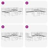 vidaXL Σετ Μπιστρό Κήπου 6 pcs Καφέ Μασίφ ξύλο ακακίας