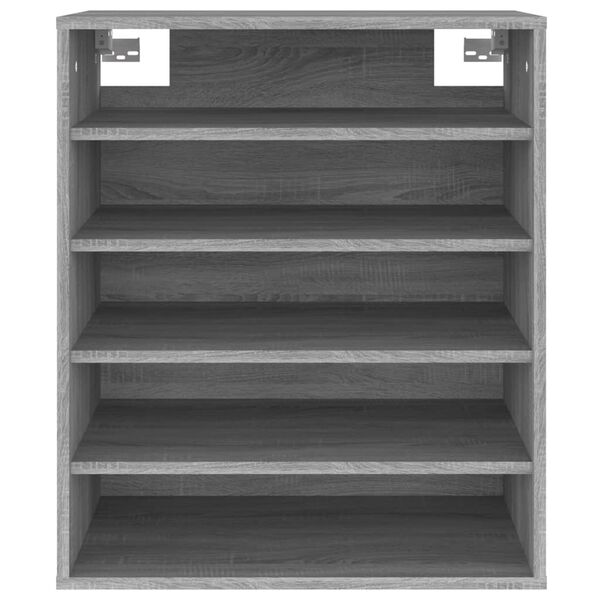 vidaXL Παπουτσοθήκη Γκρι Sonoma 60x35x70 εκ. από Επεξεργασμένο Ξύλο